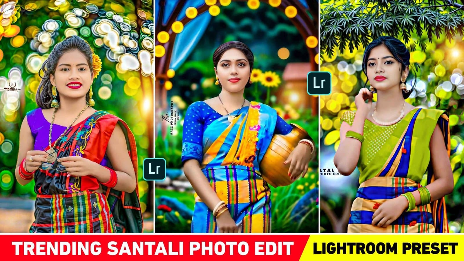 Santali Photo Editing Lightroom Preset (Moody Green & Forest Tones DNG)