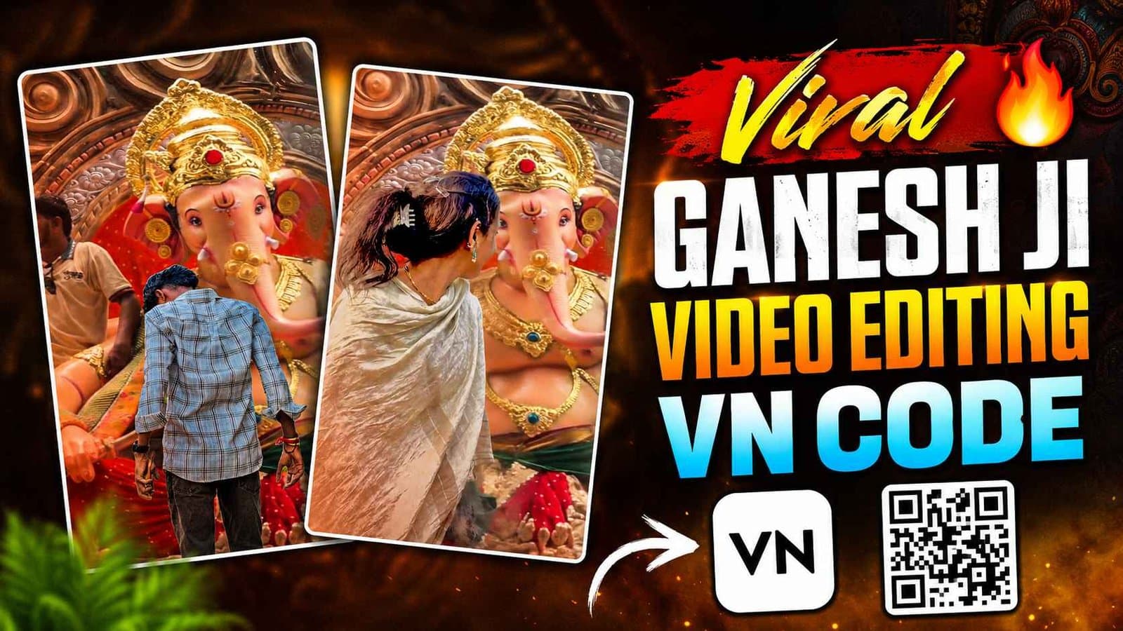 Viral Ganesh Ji Aarti & Visarjan 60FPS Beat Sync VN Video Editor Code